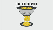 Load and play video in Gallery viewer, TRAPDOOR COLANDER WITH NO MESS FOOD RELEASE