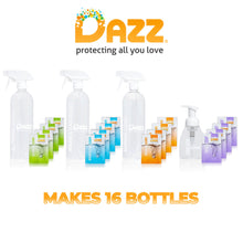 Load image into Gallery viewer, DAZZ CLEANING TABLETS WHOLE HOME 16 PACK WITH BOTTLES
